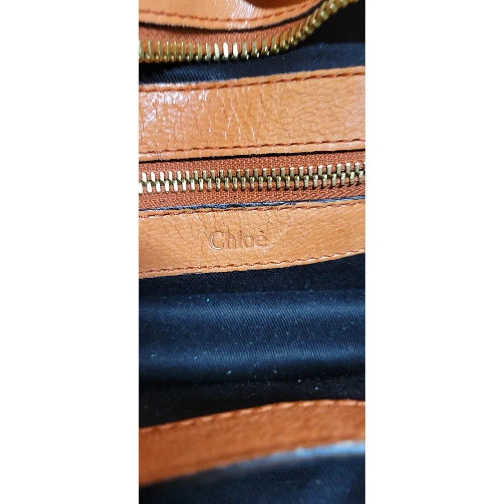 Chloé orange leather